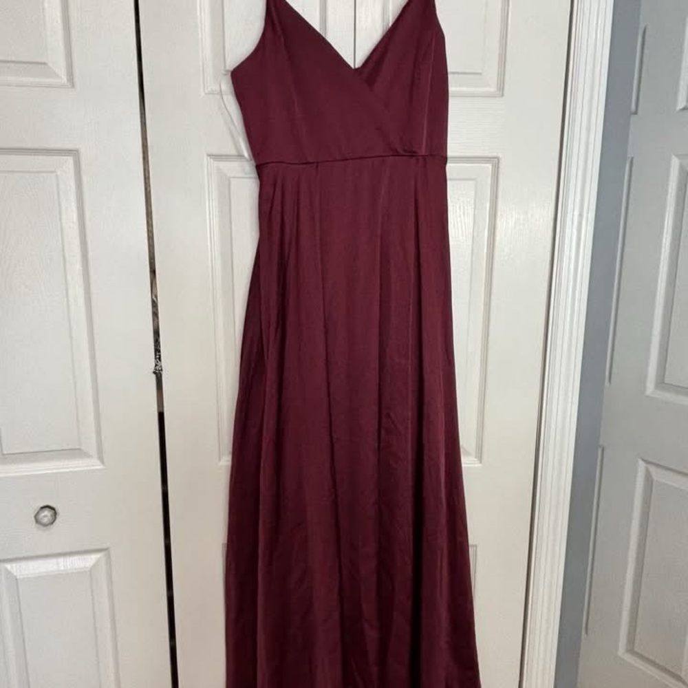 Lulu's Deep Wine Maxi Dress